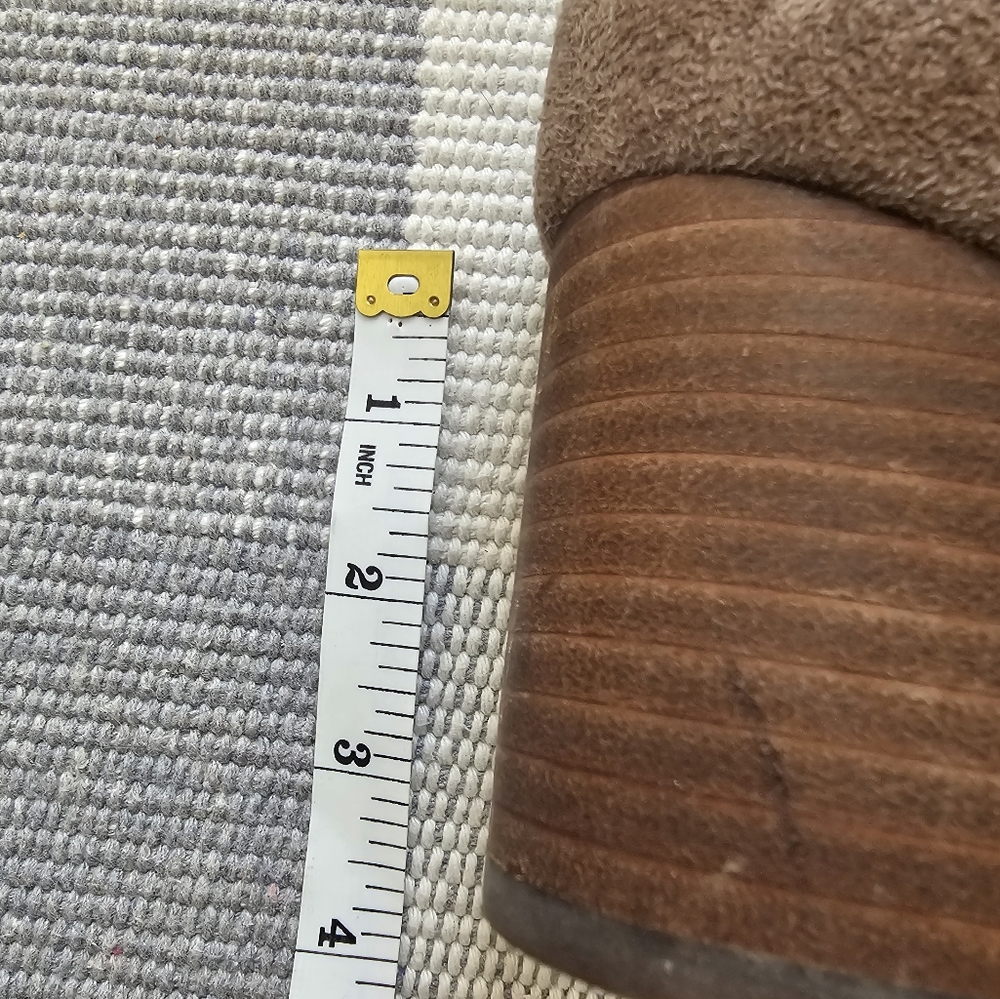 Vince Camuto Faux Suede Chunky-Heel Taupe Over the Knee Boots Sz 9 - Picture 4 of 7